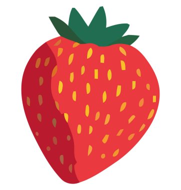 Taze çilek kalbi beyaza tercih eder.