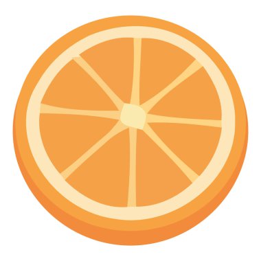 Beyaz yerine portakal dilimi tasarımı