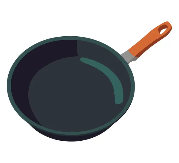 Cooking Pan Illustration White — Stock Vector