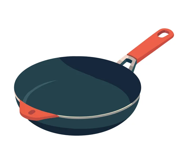 Cooking Pan Design White — Stock Vector