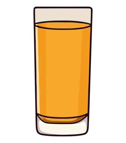 Ein Whiskey Glas Über Weiß — Stockvektor