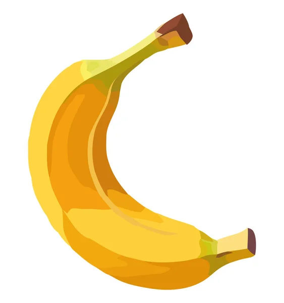 Banana Biologica Fresca Bianco — Vettoriale Stock