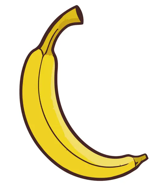 Ωρίμανση Διάνυσμα Μπανάνας Πάνω Από Λευκό — Διανυσματικό Αρχείο