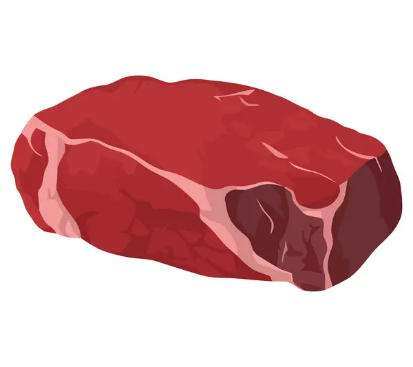 Desain Daging Merah Atas Putih - Stok Vektor