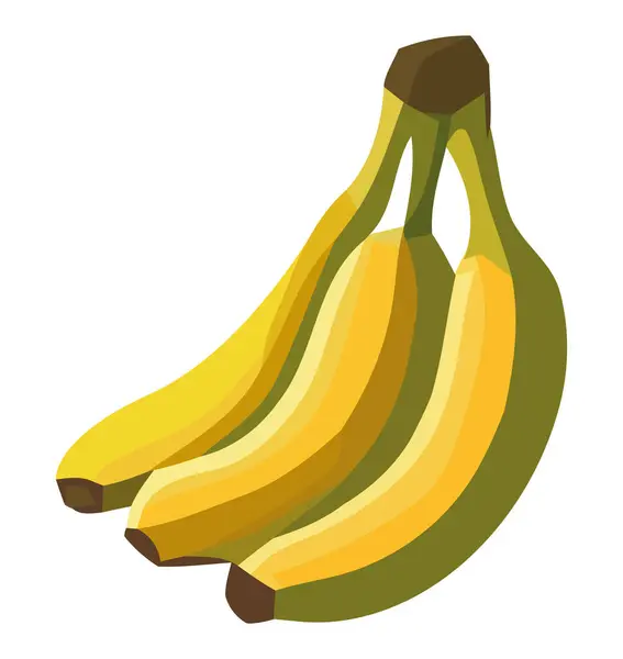 Жовтий Дизайн Бананів Над Білим — стоковий вектор