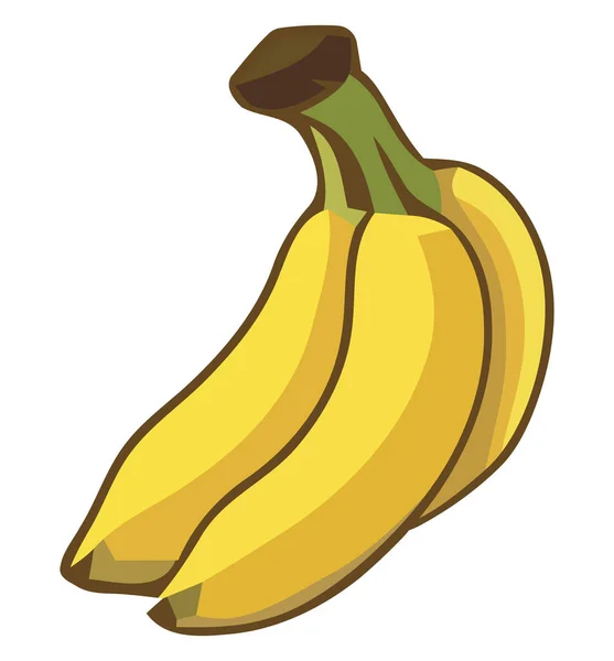 Μπανάνα Εικονογράφηση Σχεδιασμό Πάνω Από Λευκό — Διανυσματικό Αρχείο