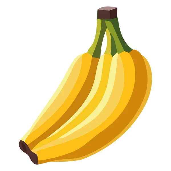 Свіжий Дизайн Органічних Бананів Над Білим — стоковий вектор