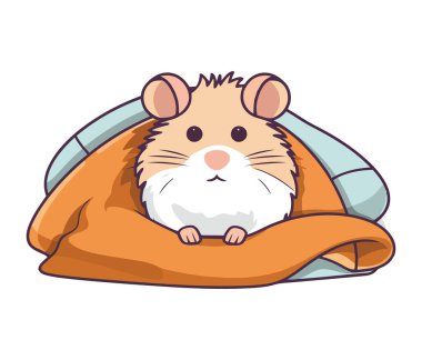 Yumuşak fare ve tavşan bembeyaz yastıkta oturuyor