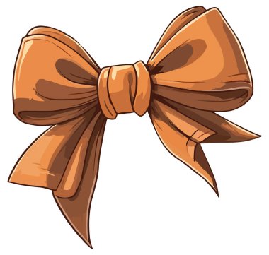 Bağlı yay tasarımı beyaz üzerine