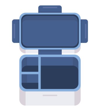 mavi beslenme kutusu vektörü izole edildi