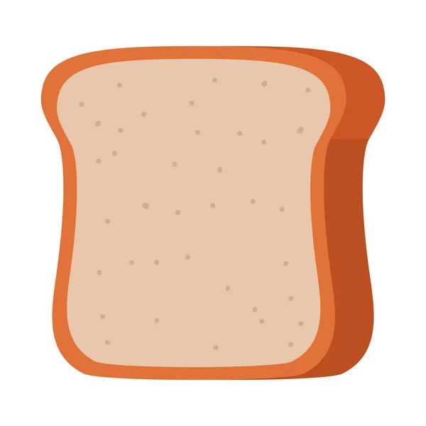 Chlebový Toust Design Vektor Izolovaný — Stockový vektor