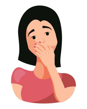 Tourette sendromlu kadın vektörü izole edildi