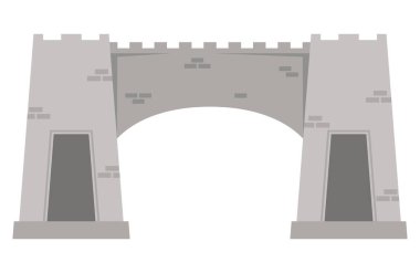 Bab e khyber pakistan anıt vektörü izole