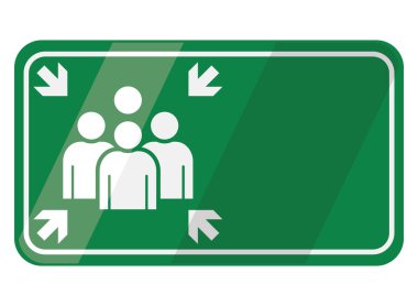 meeting point illustration vector isolated clipart