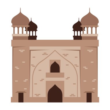 rohtas kale Pakistan anıt vektörü izole