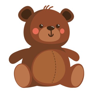 Çocukluk kanseri günü oyuncak ayı illüstrasyonu