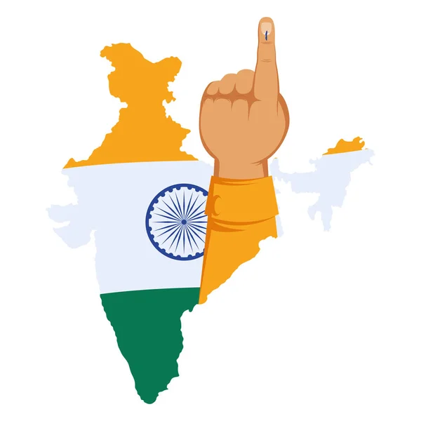 Indiai Választások Nemzeti Illusztrációs Vektor Jogdíjmentes Stock Illusztrációk