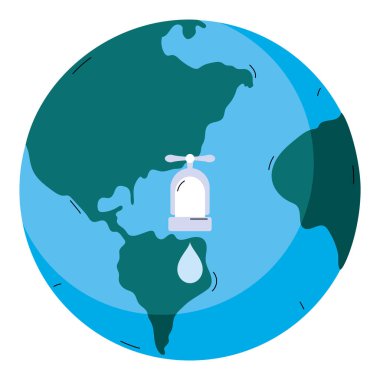 su günü kutlama illüstrasyon vektörü