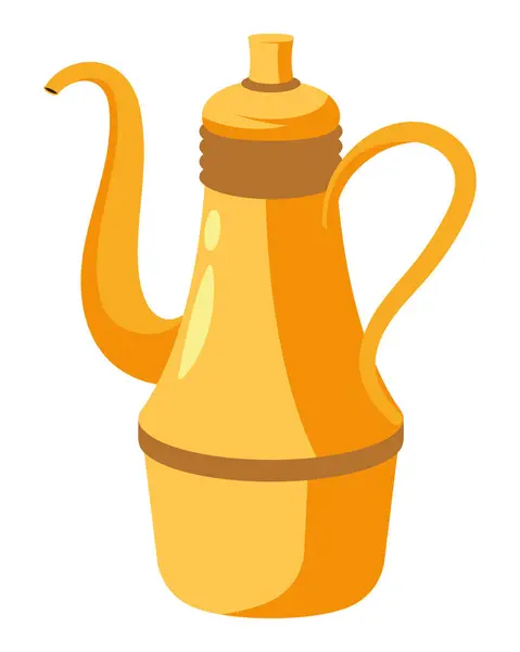 Ілюстрація Арабського Чайного Горщика Ізольована Ліцензійні Стокові Ілюстрації