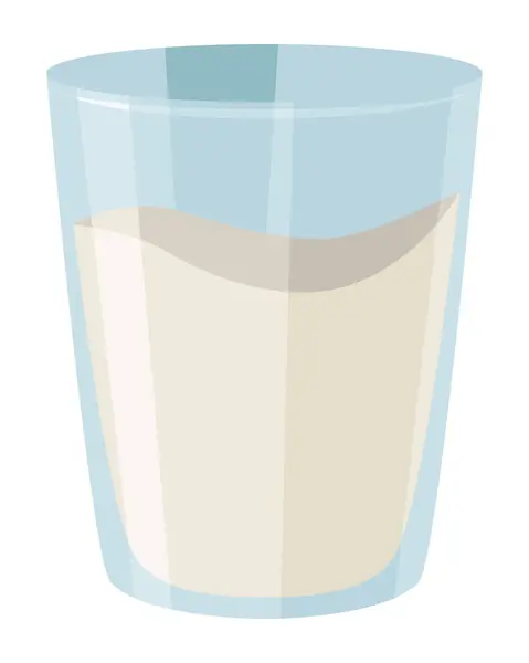 Melk Glas Drank Illustratie Vector Vectorbeelden