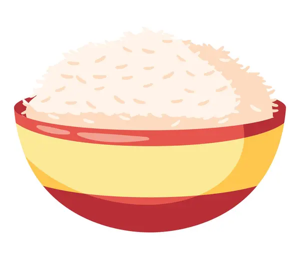 Suhoor水稻食品说明性病媒 图库插图