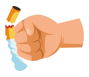 İzole edilmiş sigara günü tasarımı yok