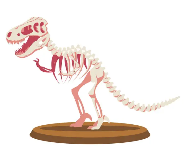 Museum Hari Paleontologi Desain Ilustrasi Stok Vektor
