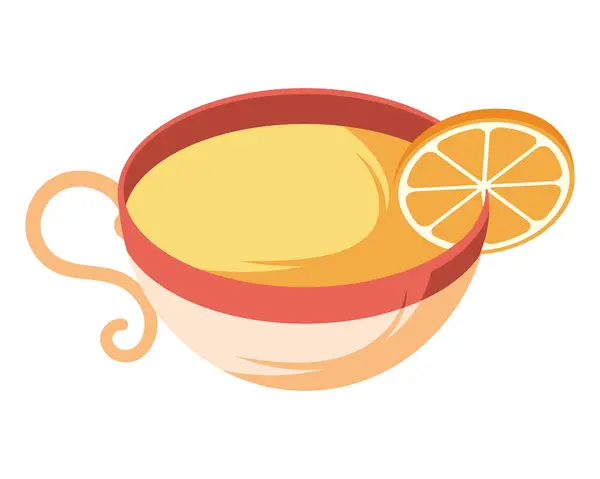 Τσάι Κούπα Ημέρα Και Λεμόνι Απομονωμένο Σχεδιασμό Διάνυσμα Αρχείου