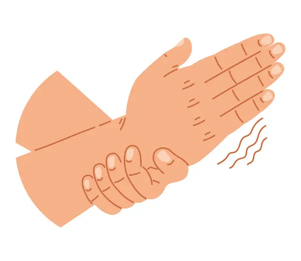 Parkinson Shaking Hands Illustration Vector Stock Vector