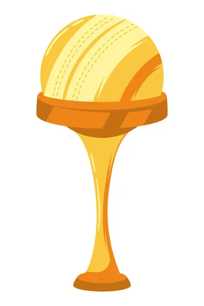 Конструкция Трофеев Лиги Крикета Стоковая Иллюстрация
