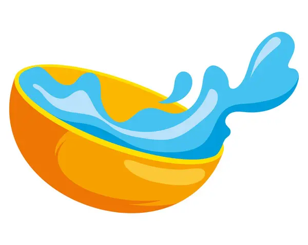 Иллюстрационный Дизайн Чаши Воды Фестиваля Тиньяне Лицензионные Стоковые Векторы