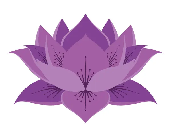 Lotus Blomma Design Isolerad Design Stockillustration