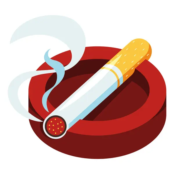 Απομονωμένος Σχεδιασμός Ημέρας Καπνίσματος Royalty Free Εικονογραφήσεις Αρχείου