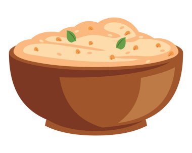 Humus günü taze yiyecek izole edildi.