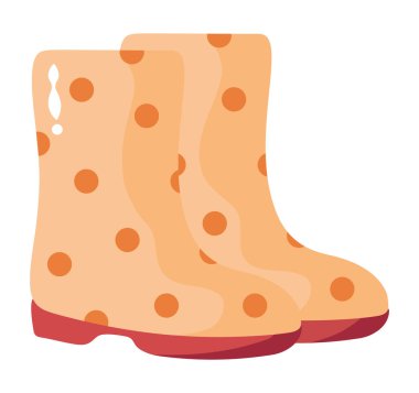 lastik botlar sonbahar giysileri izole