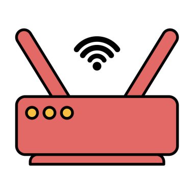 router internet sinyal teknolojisi simgesi