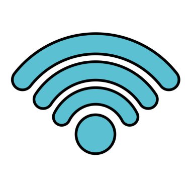 internet wifi signal isolated icon clipart