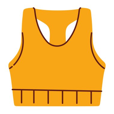 Üst düzey spor giyim izole edilmiş simgesi