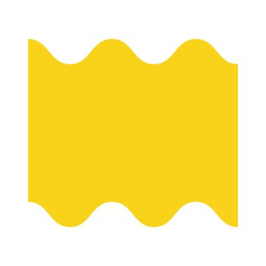 Sarı dalgalar geometrik şekil simgesi