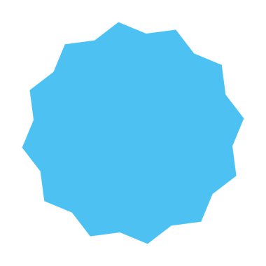 mavi etiket geometrik şekil tasarım simgesi izole