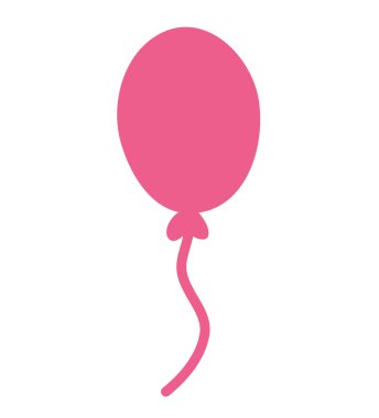 balon el çizimi simgesi izole edildi