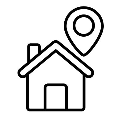 ev konumu pin simgesi satır biçimi