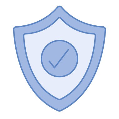 kalkan güvenlik teknolojisi simgesi izole edildi