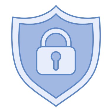 kalkan güvenlik teknolojisi simgesi izole edildi