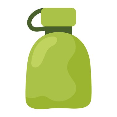 Su şişesi askeri teçhizat izole