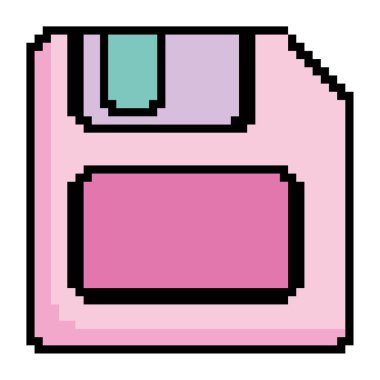 Disket vintage estetik simgesi izole edildi