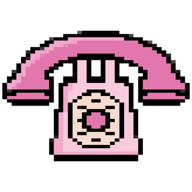 telefon vintage estetik simgesi izole edildi