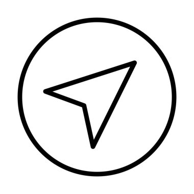 gps imleç konumu simge çizgisi biçimi