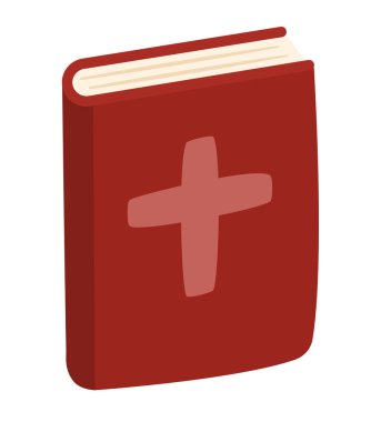 Kutsal İncil katolik izole tasarımı