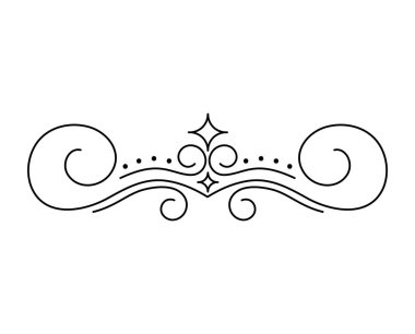 Zarif bölme girdabı minimalist izole simgesi